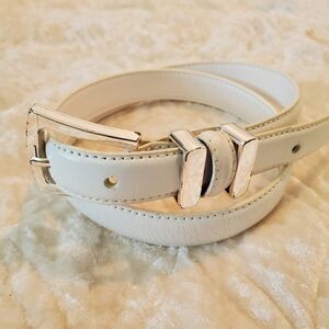 Vintage Women's Genuine Leather  White Size Small